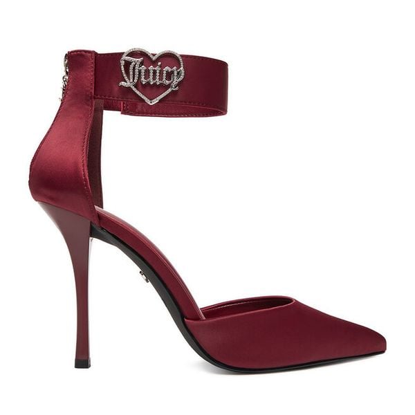 Szpilki Juicy Couture. Czerwone szpilki damskie Juicy Couture, bez wzorów, bez obcasa, bez zapięcia. Za 249.99 zł.