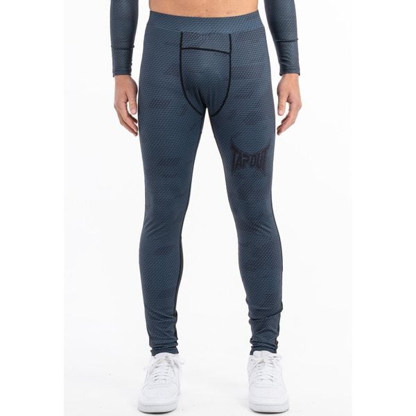 Legginsy o dopasowanym kroju Tapout Mapleton. Czarne legginsy sportowe męskie TAPOUT, xl, bez wzorów, z elastanu, na fitness i siłownię. Za 217.50 zł.