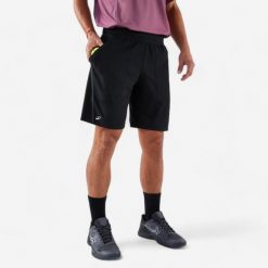 Second Life - Spodenki tenisowe męskie Kuikma Dry+ Gaël Monfils - Stan Doskonały. Czarne szorty męskie KUIKMA, l, bez wzorów, z materiału. Za 77.99 zł.