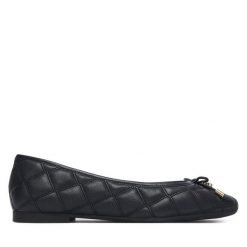 Baleriny Tommy Hilfiger. Czarne baleriny damskie Tommy Hilfiger, bez wzorów, bez obcasa. Za 449.99 zł.