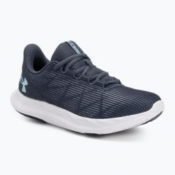 Buty do biegania damskie Under Armour Charged Speed Swift downpourdownpourstream. Niebieskie obuwie sportowe damskie Under Armour, bez wzorów, do biegania. Za 199.99 zł.