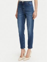 Fracomina Jeansy FP26WVD005D46002 Granatowy Mom Fit. Niebieskie jeansy damskie Fracomina. Za 489.99 zł.