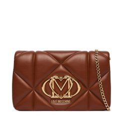 Torebka LOVE MOSCHINO. Brązowe torebki do ręki damskie Love Moschino, bez wzorów, wizytowe, bez dodatków. Za 789.99 zł.