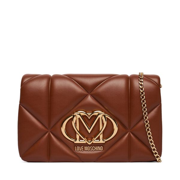 Torebka LOVE MOSCHINO. Brązowe torebki do ręki damskie Love Moschino, bez wzorów, wizytowe, bez dodatków. Za 458.99 zł.