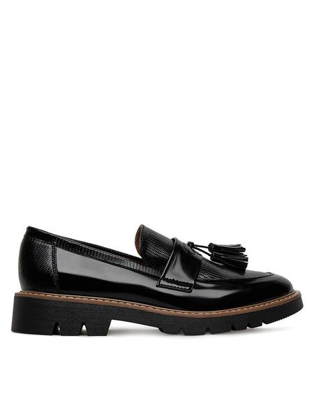 Clara Barson Loafersy WS6387-01 Czarny. Czarne mokasyny damskie Clara Barson, ze skóry. Za 109.99 zł.