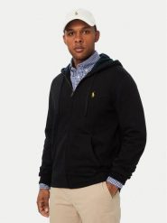 Polo Ralph Lauren Bluza 710B28290001 Czarny Regular Fit. Czarne bluzy męskie Polo Ralph Lauren, m, bez wzorów, z syntetyku, bez kaptura. Za 879.99 zł.
