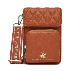 Torebka Beverly Hills Polo Club. Brązowe listonoszki damskie Beverly Hills Polo Club, bez wzorów, bez dodatków. Za 79.99 zł.