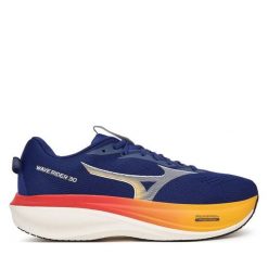 Buty do biegania Mizuno. Niebieskie buty sportowe męskie Mizuno, bez zapięcia, do biegania, mizuno wave. Za 689.99 zł.