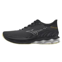 Damskie buty do biegania Mizuno Wave Skyrise 6. Czarne obuwie sportowe damskie Mizuno, bez wzorów, z materiału, do biegania, mizuno wave. Za 439.99 zł.