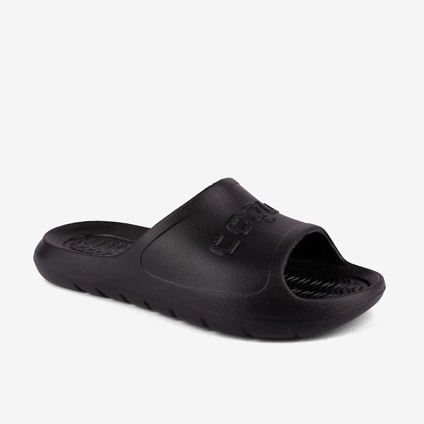 Klapki damskie Coqui Viki - czarne Coquiair. Czarne klapki damskie Coqui, bez wzorów, z materiału, eleganckie, bez obcasa. Za 125.99 zł.