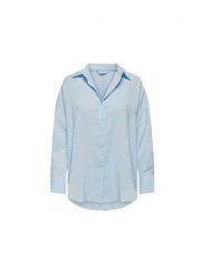ONLY Koszula 15272523-CHA Niebieski Regular Fit. Niebieskie bluzki damskie Only, s, bez wzorów, biznesowe, bez kołnierzyka, bez ramiączek. Za 199.99 zł.