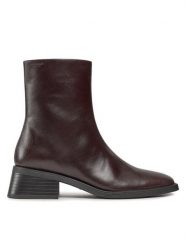 Vagabond Shoemakers Botki Blanca 5217-201-35 Brązowy. Brązowe botki damskie Vagabond Shoemakers, ze skóry, bez obcasa, na słupku, bez zapięcia. Za 719.99 zł.