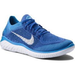 Buty NIKE - Free Rn Flyknit 2018 942838 401 Game Royal/White/Photo Blue. Niebieskie buty sportowe męskie Nike, z materiału. W wyprzedaży za 379.00 zł.