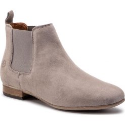 Botki TAMARIS - 1-25344-32 Stone 205. Szare kozaki damskie Tamaris, z materiału, bez obcasa, na obcasie. W wyprzedaży za 179.00 zł.