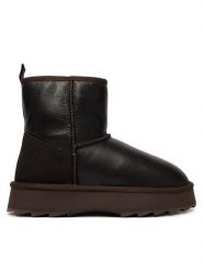 EMU Australia Śniegowce Sharky Mini Town Flatform W13340 Brązowy ciemny. Brązowe śniegowce i trapery damskie Emu Australia, ze skóry. Za 734.99 zł.