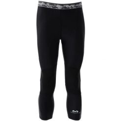 Legginsy kompresyjne 3/4 z dwuwarstwowym wsparciem kolan McDavid. Czarne legginsy sportowe męskie MCDAVID, m, bez wzorów. Za 289.00 zł.