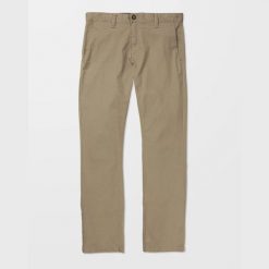 Spodnie Volcom Frickin Modern Stretch khaki. Zielone spodnie sportowe męskie Volcom, bez wzorów. Za 422.96 zł.