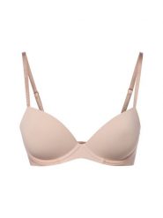 Calvin Klein Biustonosz z fiszbinami dla kobiet Kobiety Sztuczne włókno beżowy, 75C. Brązowe biustonosze Calvin Klein, bez wzorów, z włókna. Za 209.95 zł.