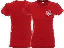 LPP - Promostars Koszulka ratownicza czerwona damska odblaskowa FUNKCYJNA - nadruk przód. Czerwone t-shirty damskie LPP - Promostars, bez wzorów, bez kołnierzyka. Za 73.99 zł.