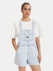Tommy Jeans Ogrodniczki Dungaree DW0DW22402 Niebieski jasny Relaxed Fit. Niebieskie szorty damskie Tommy Jeans, s, bez wzorów, z bawełny. Za 569.99 zł.