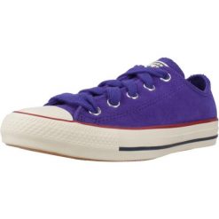 Buty CONVERSE CHUCK TAYLOR ALL STAR OX NIGHT Fioletowy. Fioletowe trampki męskie Converse, bez wzorów, ze skóry, retro, bez zapięcia. Za 198.99 zł.