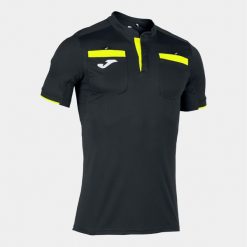 Koszulka do piłki nożnej męska Joma Referee. Czarne koszulki sportowe męskie Joma, m, bez wzorów, bez kołnierzyka, bez ramiączek, na fitness i siłownię. W wyprzedaży za 142.55 zł.