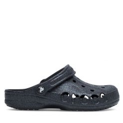 Klapki Crocs. Czarne klapki damskie Crocs, bez wzorów, bez obcasa. Za 189.99 zł.