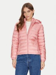 Guess Jeans Kurtka puchowa W5RL99 WHAB2 Różowy Regular Fit. Czerwone kurtki damskie Guess Jeans, s, z aplikacjami, z jeansu, bez kaptura. Za 599.99 zł.