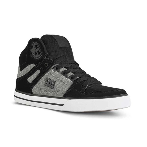 Buty na deskorolkę męskie DC Pure High-Top. Czarne buty sportowe męskie DC Shoes, bez zapięcia. Za 374.70 zł.