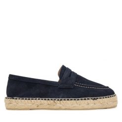 Espadryle Manebi. Niebieskie espadryle damskie Manebi, bez wzorów, bez obcasa, bez zapięcia. Za 449.99 zł.