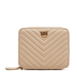 Portfel PINKO. Brązowe portfele damskie Pinko, bez wzorów. Za 579.99 zł.