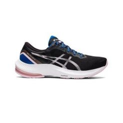 Buty do biegania damskie Asics Gel-Pulse 13 W. Czarne obuwie sportowe damskie Asics, bez wzorów, z materiału, do biegania. Za 439.99 zł.