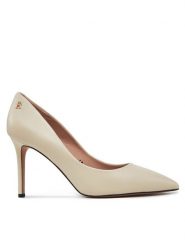 Tommy Hilfiger Szpilki Essential Pointed Pump FW0FW07533 Beżowy. Brązowe szpilki damskie Tommy Hilfiger, bez wzorów, ze skóry, bez obcasa, bez zapięcia. Za 519.99 zł.