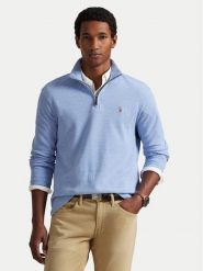 Polo Ralph Lauren Bluza Estate 710P07411001 Niebieski Regular Fit. Niebieskie bluzy męskie Polo Ralph Lauren, l, bez wzorów, z bawełny, bez kaptura. Za 859.99 zł.