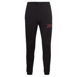 Polarowy strój do joggingu Reebok Identity. Czarne spodnie sportowe męskie Reebok, m, bez wzorów, z polaru, do biegania. Za 149.00 zł.