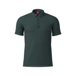 Polo Löffler Merino-Tencel(Tm). Zielone koszulki polo męskie LOFFLER, l, bez wzorów, bez ramiączek. Za 504.00 zł.