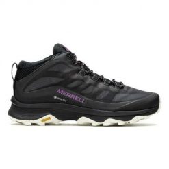 Buty trekkingowe damskie Merrell Moab Speed Mid Gtx. Czarne obuwie sportowe damskie Merrell, trekkingowe. Za 786.00 zł.