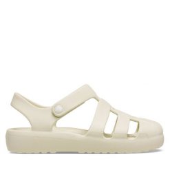 Sandały Crocs. Brązowe sandały dziewczęce Crocs, bez zapięcia. Za 149.99 zł.