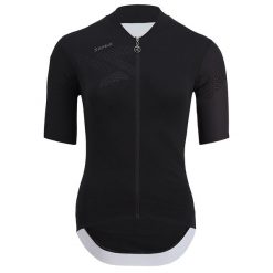 Koszulka rowerowa damska Silvini Rosalia WD1619. Czarne koszulki sportowe damskie Silvini, l, z aplikacjami, z elastanu, bez kołnierzyka, bez ramiączek, rowerowe. Za 219.99 zł.