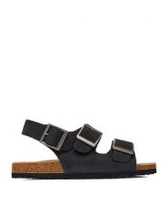 Go Soft Sandały EOHP-ALMELO-03 Czarny. Czarne sandały męskie GO SOFT, z nubiku, bez zapięcia. Za 299.99 zł.