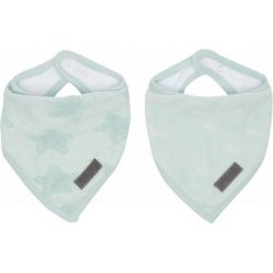 Bebe-Jou Śliniaczek Trójkątny Fabulous Frosted, 2 Sztuki, Morning Mint. Zielone śliniaki dla dzieci Bebe-Jou, bez wzorów. Za 45.00 zł.