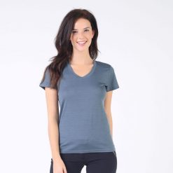 Koszulka turystyczna damska Woolona Calima 100% Merino. Szare koszulki sportowe damskie WOOLONA, xl, bez wzorów, z wełny, sportowe, bez kołnierzyka. W wyprzedaży za 261.00 zł.