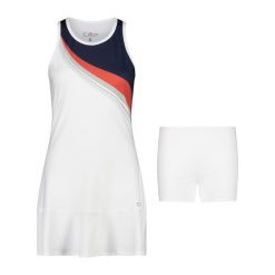 Damska sukienka 2 w 1 CMP. Białe koszulki sportowe damskie CMP, xs, bez wzorów, sportowe, bez kołnierzyka. Za 293.50 zł.