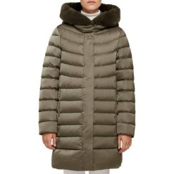 Kurtka GEOX W CHLOO Zielony. Zielone kurtki damskie Geox, bez wzorów, z tkaniny, bez kaptura. Za 863.99 zł.