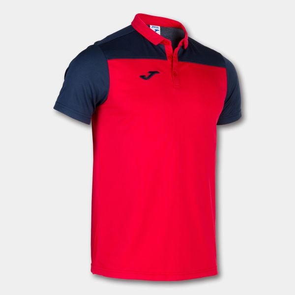 Koszulka polo do tenisa męska Joma Hobby II. Czerwone koszulki polo męskie Joma, m, bez wzorów, sportowe, bez ramiączek. W wyprzedaży za 130.75 zł.