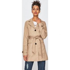 Vero Moda - Trencz. Brązowe kurtki damskie Vero Moda, l, bez wzorów, z bawełny, bez kaptura. W wyprzedaży za 129.90 zł.