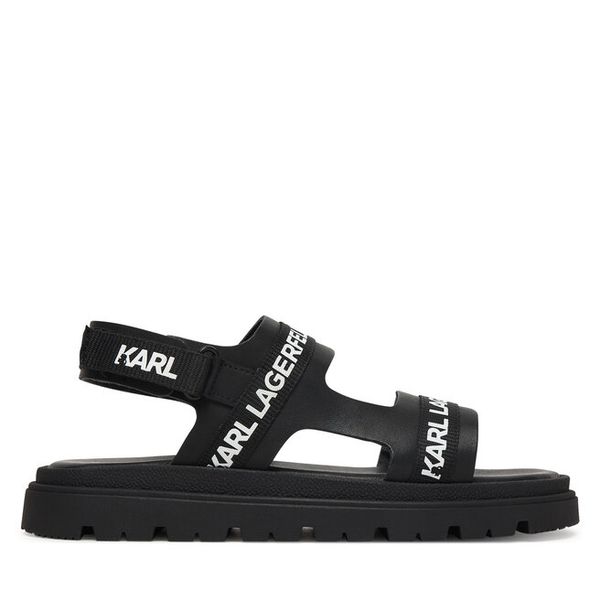 Sandały KARL LAGERFELD. Czarne sandały chłopięce KARL LAGERFELD, bez zapięcia. Za 294.99 zł.