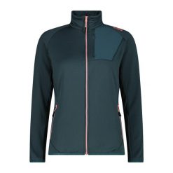 Bluza rozpinana damska CMP Zyphera. Czarne bluzy damskie CMP, bez wzorów, bez kaptura, trekkingowe. Za 388.49 zł.