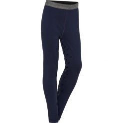 Dziewczęce legginsy jeździeckie z pełną przyczepnością Equipage Maggie. Niebieskie legginsy dla dziewczynek EQUIPAGE, bez wzorów. Za 264.00 zł.