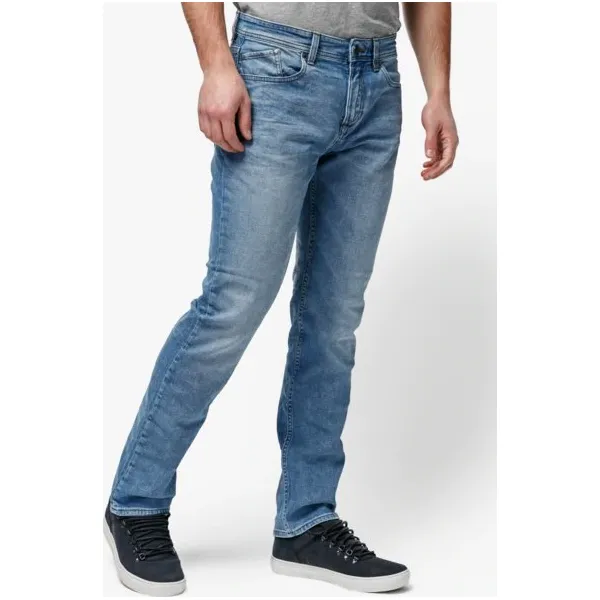 Timberland Spodnie Squam Lake Stretch Straight Denim , granatowy, rozmiar 34/34. Niebieskie spodnie materiałowe męskie Timberland, z aplikacjami, z bawełny. W wyprzedaży za 269.99 zł.